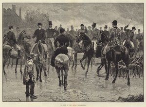 Een ontmoeting van de Koninklijke Buckhounds